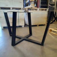 Dubbele trapeze - 80 x 140 cm - Zwart gecoat