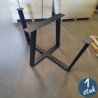 Dubbele trapeze - 80 x 140 cm - Zwart gecoat
