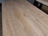 Eiken tafel met hoekpoot - 180 x 90 cm