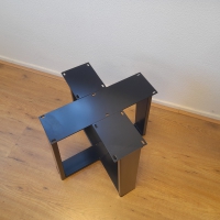 Dubbele trapeze 2/8 - Zwart gecoat