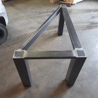 Driehoekframe - 80 x 145 cm - Transparant gepoedercoat