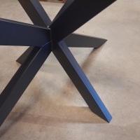 Matrixpoot - 80 x 140 cm - Koker 4x8 - Zwart gecoat - Eén geheel