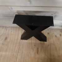 X-poot 8/8 - Zwart gecoat