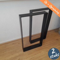 U-poot 0,5/8 - Zwart gecoat | OPRUIMING