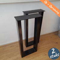 U-poot 4/8 - Zwart gecoat | OPRUIMING