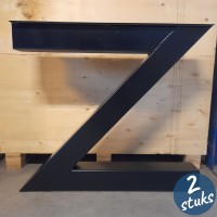 Z-poot 10/10 - Zwart gecoat