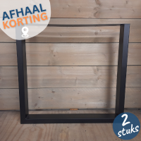 U-poot 4/8 - Zwart gecoat