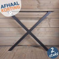 X-poot 4/8 - Zwart gecoat