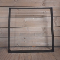 Trapeze-poot 0,5/8 - Zwart gecoat