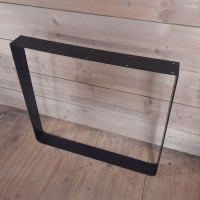 Trapeze-poot 0,5/8 - Zwart gecoat