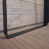 Trapeze-poot 0,5/8 - Zwart gecoat