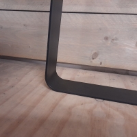 Trapeze-poot 0,5/8 - Zwart gecoat