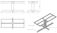 Frame kruis &Oslash;16 - Zwart gecoat | OPRUIMING