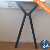 LOSSE Vlinder-poot 4/4 - Zwart gecoat | OPRUIMING